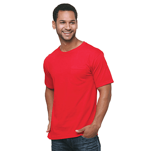 USA-Made Midweight Pocket Crew Tee Shirt