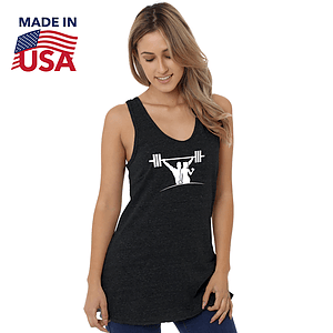 USA-Made Women's Triblend Racerback Tank