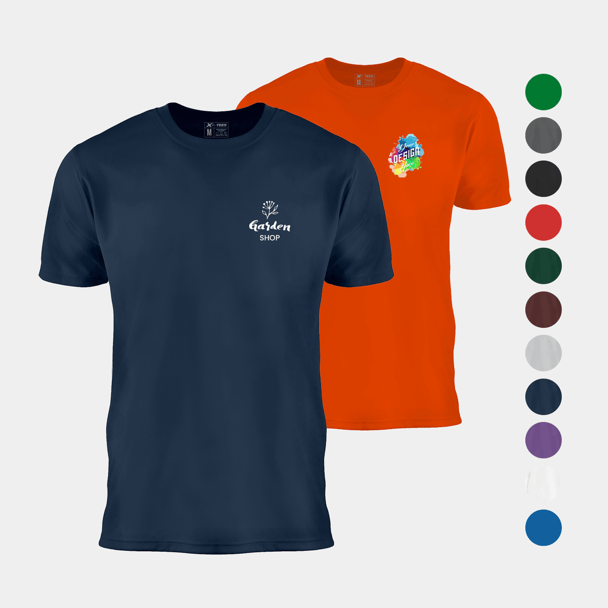 Men’s Performance Crew Neck T-Shirt with Set-In Sleeves