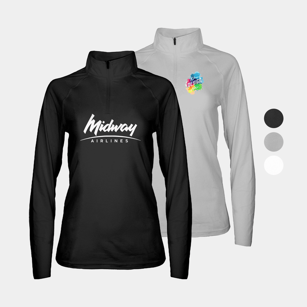 Velvet Jersey Women’s Moisture Wicking 1/4 Zip Pullover