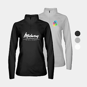 Velvet Jersey Women’s Moisture Wicking 1/4 Zip Pullover