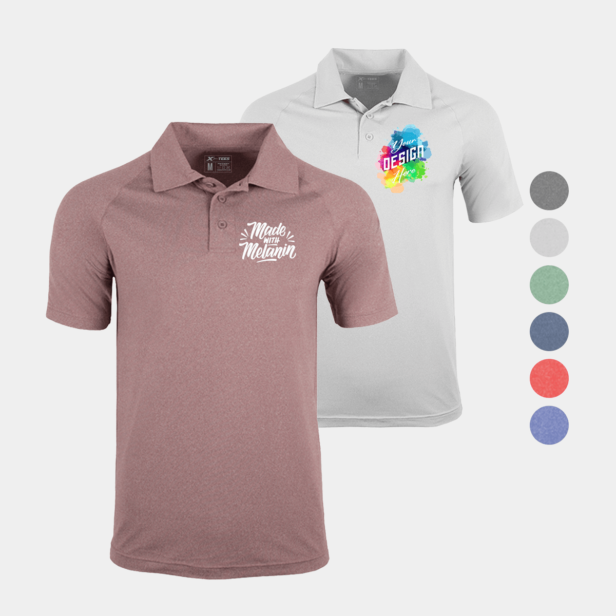 Evo Heather Men’s Ultra-Soft Performance Polo