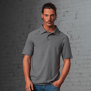 Evo Heather Men’s Ultra-Soft Performance Polo