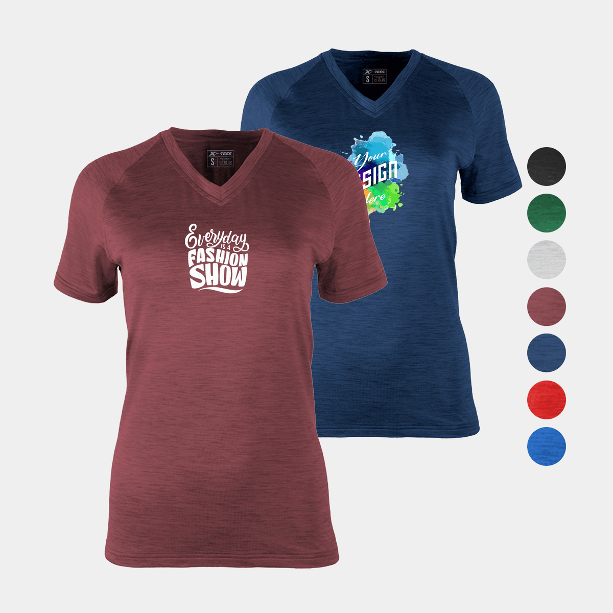 Ultra Soft Stretch Fit Dye Women's Crew Neck Tee