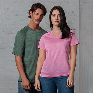 Defender Heather Men's Crew Performance Neck Tee