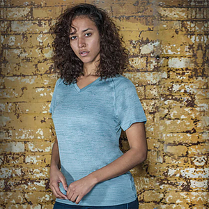Defender Heather Women's Crew Performance Neck Tee