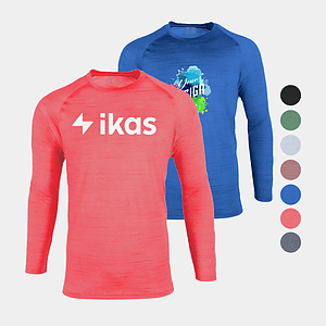 Defender Heather Men's Long Sleeve Performance Tee