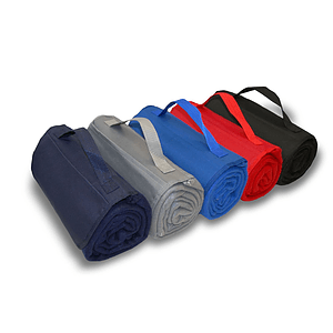 47"x53" Custom Embroidered Fleece Roll-Up Blanket