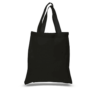 Eco-Friendly 100% Cotton Canvas Tote Bag USA Decorated (15" x 16")