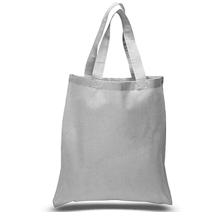 Eco-Friendly 100% Cotton Canvas Tote Bag USA Decorated (15" x 16")