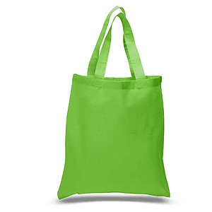 Eco-Friendly 100% Cotton Canvas Tote Bag USA Decorated (15" x 16")