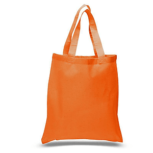 Eco-Friendly 100% Cotton Canvas Tote Bag USA Decorated (15" x 16")