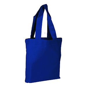 100% Cotton Canvas Sheeting Medium Tote Bag w/ Gusset USA Decorated (6" x 6")