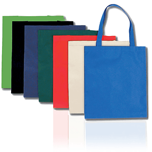 Non-Woven Eco-Friendly Poly Tote Bag USA Decorated (15" x 16")