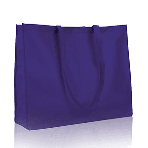 Non-Woven Large Shopping Tote Bag with Gusset USA Decorated (20" x 16" x 6")