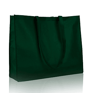 Non-Woven Large Shopping Tote Bag with Gusset USA Decorated (20" x 16" x 6")