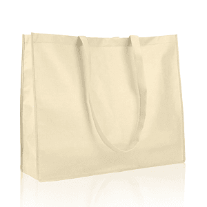 Non-Woven Large Shopping Tote Bag with Gusset USA Decorated (20" x 16" x 6")