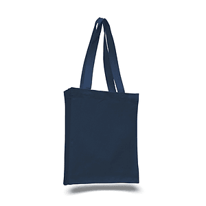 12 oz. Cotton Canvas Book Tote Bag with Gusset USA Decorated (10" x 12")