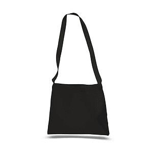 12 oz. Small Cotton Canvas Messenger Bag with Long Straps USA Decorated (14" x 12")