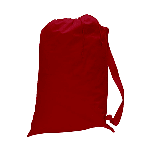 Medium Size Cotton Canvas Drawstring Heavy Duty Bag USA Decorated (19" x 27")