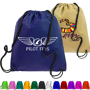 Non-Woven Drawstring Backpack USA Decorated (16" x 18")