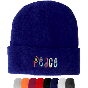 Premium Long Beanie Caps USA Decorated