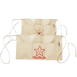 100% Cotton Fabric Waist Apron USA Decorated (24" x 12")