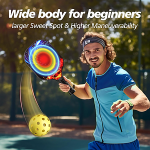 Fiberglass Pickleball Set for Kids w/ EVA Bag
