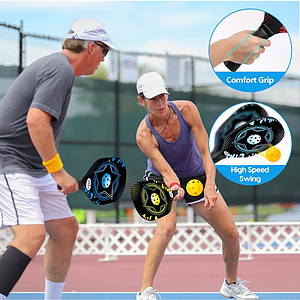 Wooden Pickleball Racket Paddle & Ball Set w/ Coolmax Towel