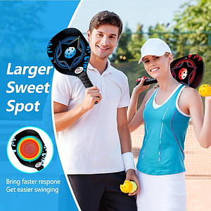 Wooden Pickleball Racket Paddle & Ball Set w/ Kcraft Paper Box