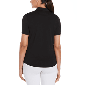PERRY ELLIS® Moisture Wicking UPF 50+ Women's Classic Polo Shirt with Custom Logo
