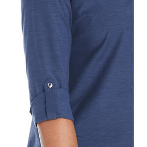 PERRY ELLIS® Heathered Woven Women's Button-Down Dress Shirt with Custom Logo