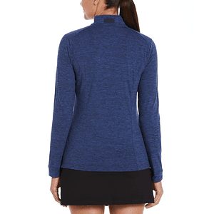 PERRY ELLIS® Water Repellent UPF 50+ Women's Quarter Zip Pullover with Custom Logo