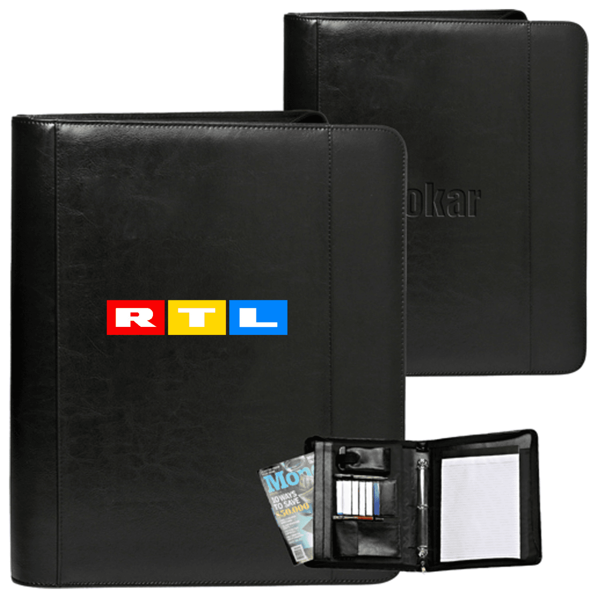Custom Zippered 3-Ring Portfolio