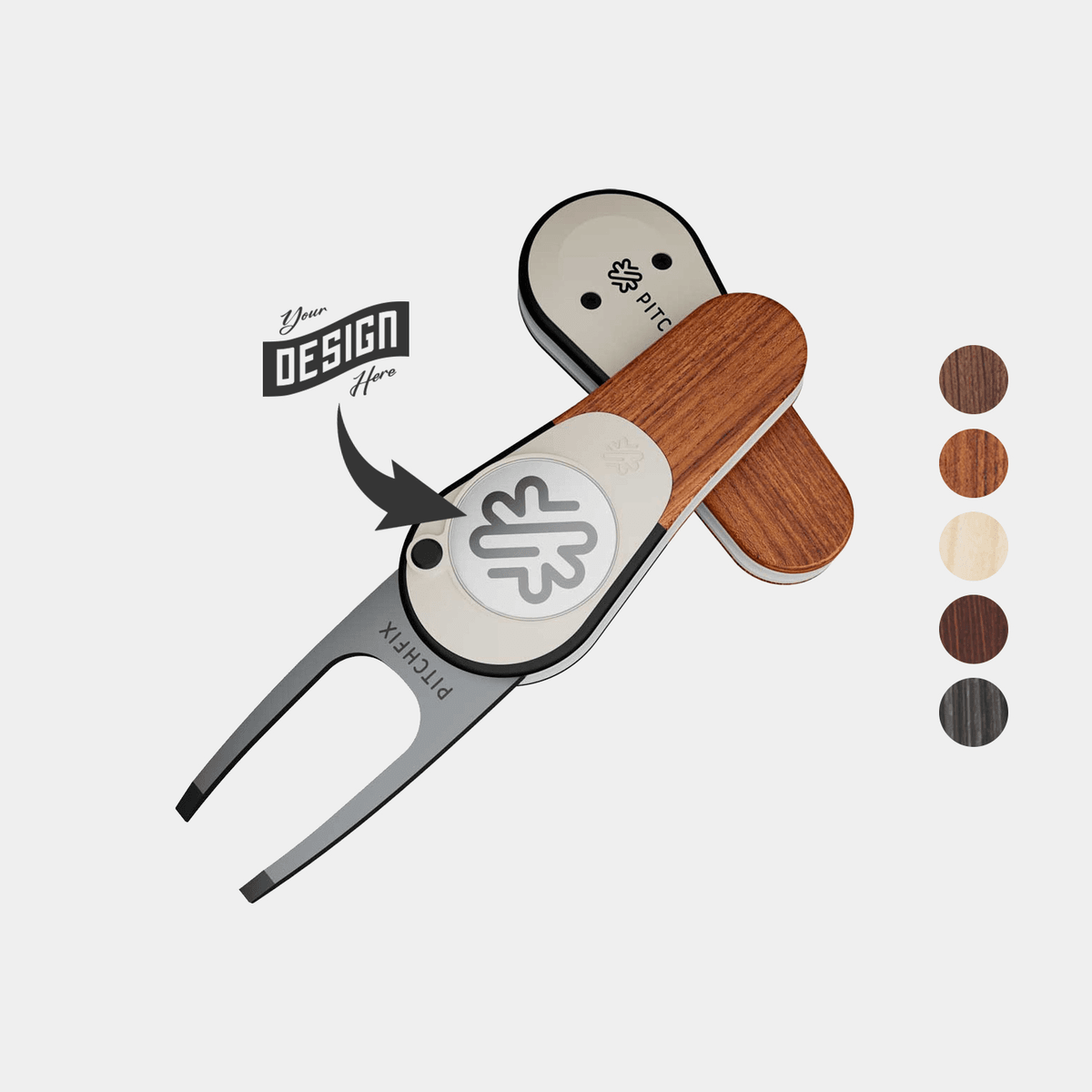 Pitchfix® Woodie Golf Divot Tool