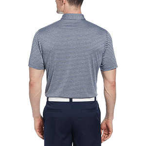 PGA TOUR® Heather Strip Men's Feeder Golf Polo Shirt with Custom Logo