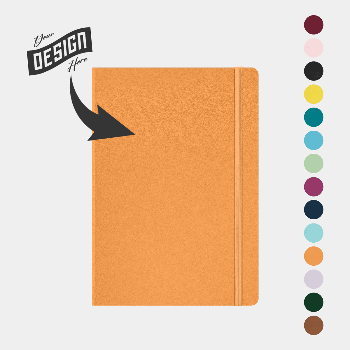 PAPERAGE® Expanded Leather Hard Cover Lined Journal Notebook 252 Numbered Pages