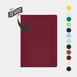PAPERAGE® Leather Hard Cover Journal with 160 Pages and Inner Pocket Features
