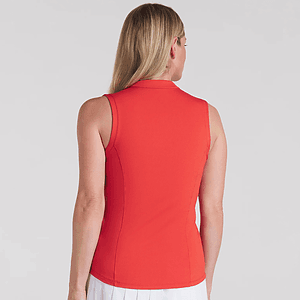 PUMA® Aerlon Mock Women's Sleeveless 1/4-Zip Golf Polo Shirt
