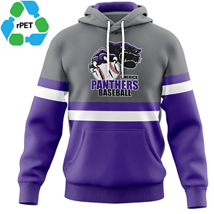 Men's rPET Recycled 100% Polyester Sublimation Performance Pullover Hoodie