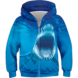 Youth rPET Recycled 100% Polyester Sublimation Performance Full-Zip Hoodie