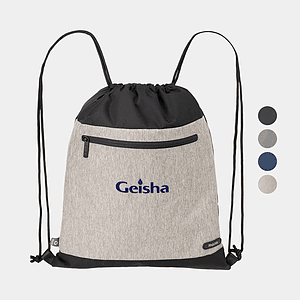 RejuVe® MILANO Recycled Heather Modern Sleek Drawstring Bag