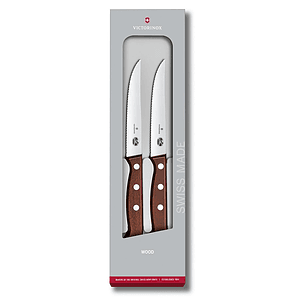 Victorinox® - Swiss Army Swiss Made 2-Pc Wood Steak Knife Set