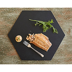 Epicurean - Victorinox® USA Made Serving & Display Hexagon Large Slate Colored Board