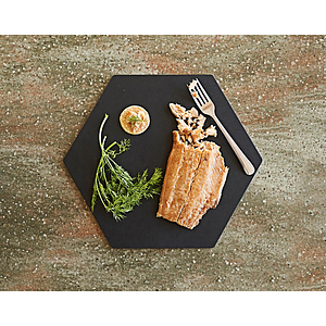 Epicurean - Victorinox® USA Made Serving & Display Hexagon Medium Slate Colored Board