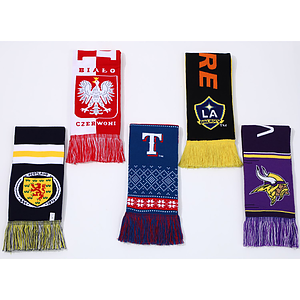 Warm Knitted Woven Scarf w/ Tassel