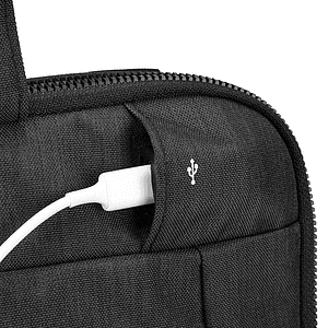 SwissDigital® BOLLIGEN USB Charging Port Business 14″ Laptop Sleeve
