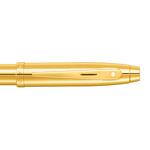 SHEAFFER® 100 9372 Glossy PVD Gold Trim Executive Rollerball Pen w/ Gift Box