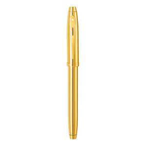 SHEAFFER® 100 9372 Glossy PVD Gold Trim Executive Rollerball Pen w/ Gift Box