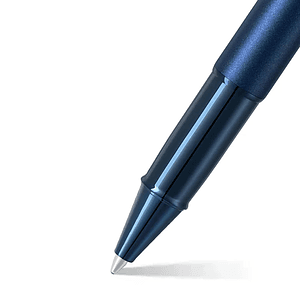 SHEAFFER® 100 9371 Satin Blue Trim Executive Rollerball Pen w/ Gift Box